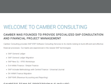 Tablet Screenshot of camberconsulting.com